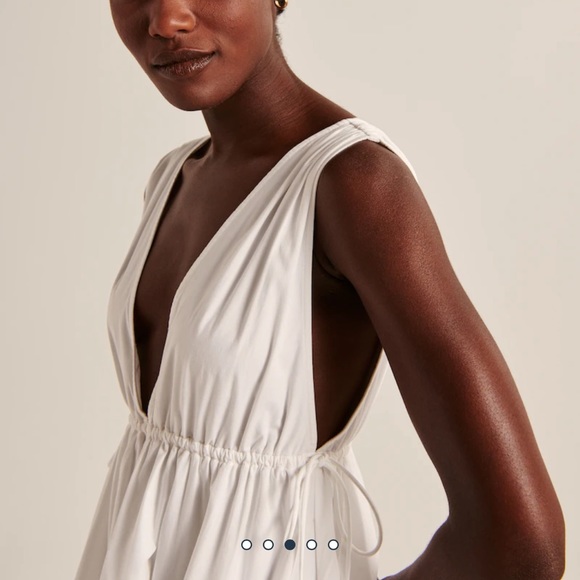 Babydoll Poplin Mini Dress - Picture 3 of 5